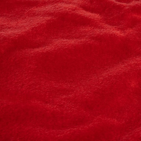 Dekoratívny koberec pod vianočný stromček 90 cm, červený s lemom